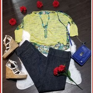 Heritage 1981 Dark Wash Wide Leg Jeans